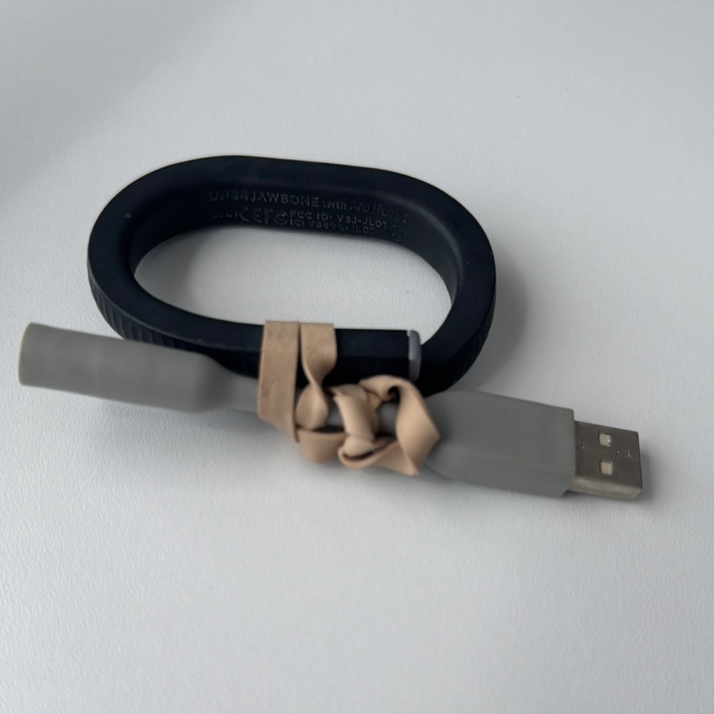Jawbone Black Fitness Tracker with USB Charger
